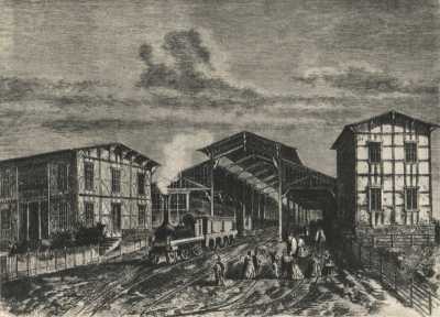 (1867) Dworzec kolejowy na Jeżycach.