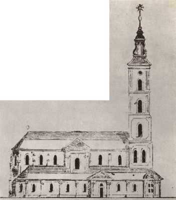 (1776) Kościół farny św. Marii Magdaleny od północy.