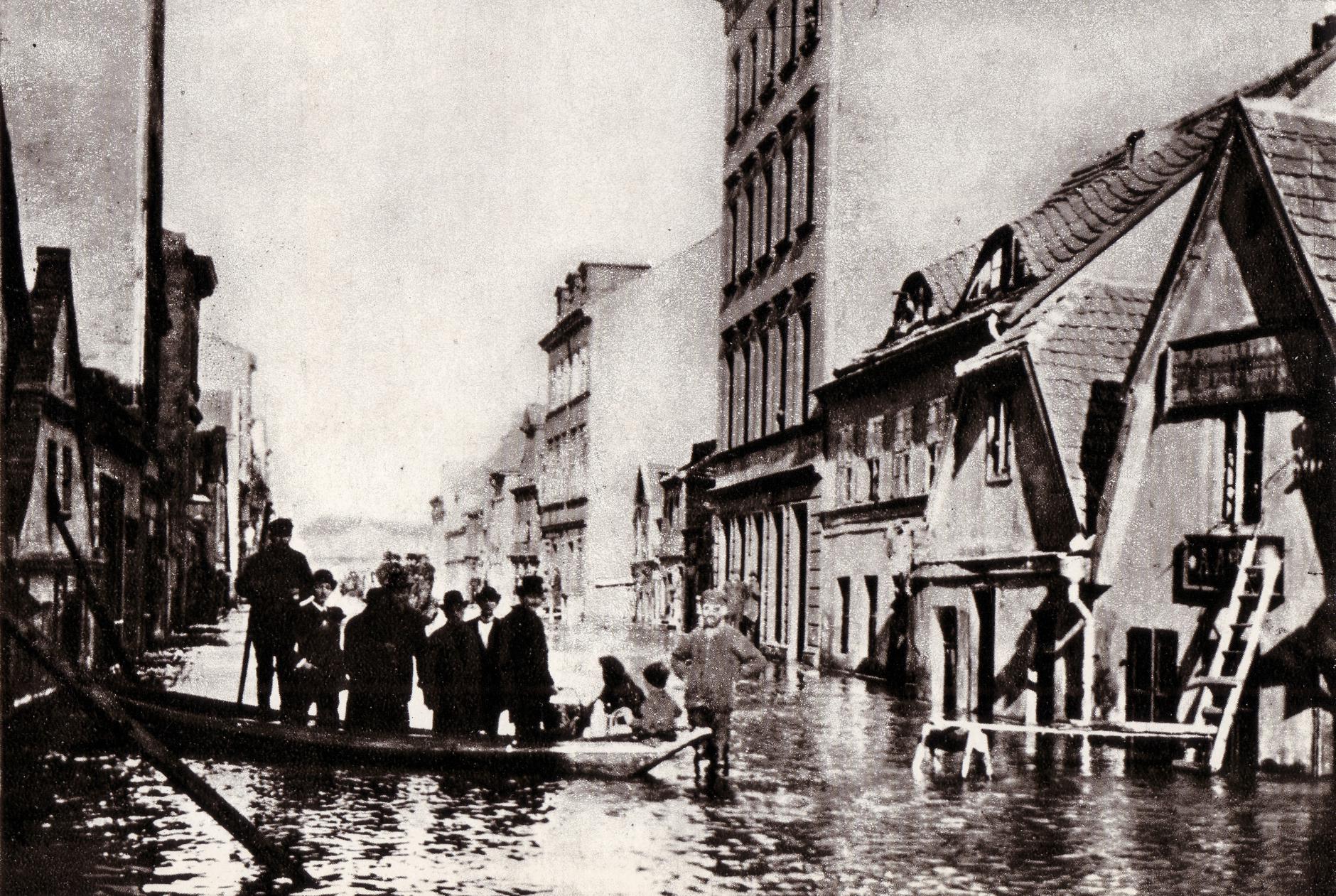 (1888) Chwaliszewo podczas powodzi.
