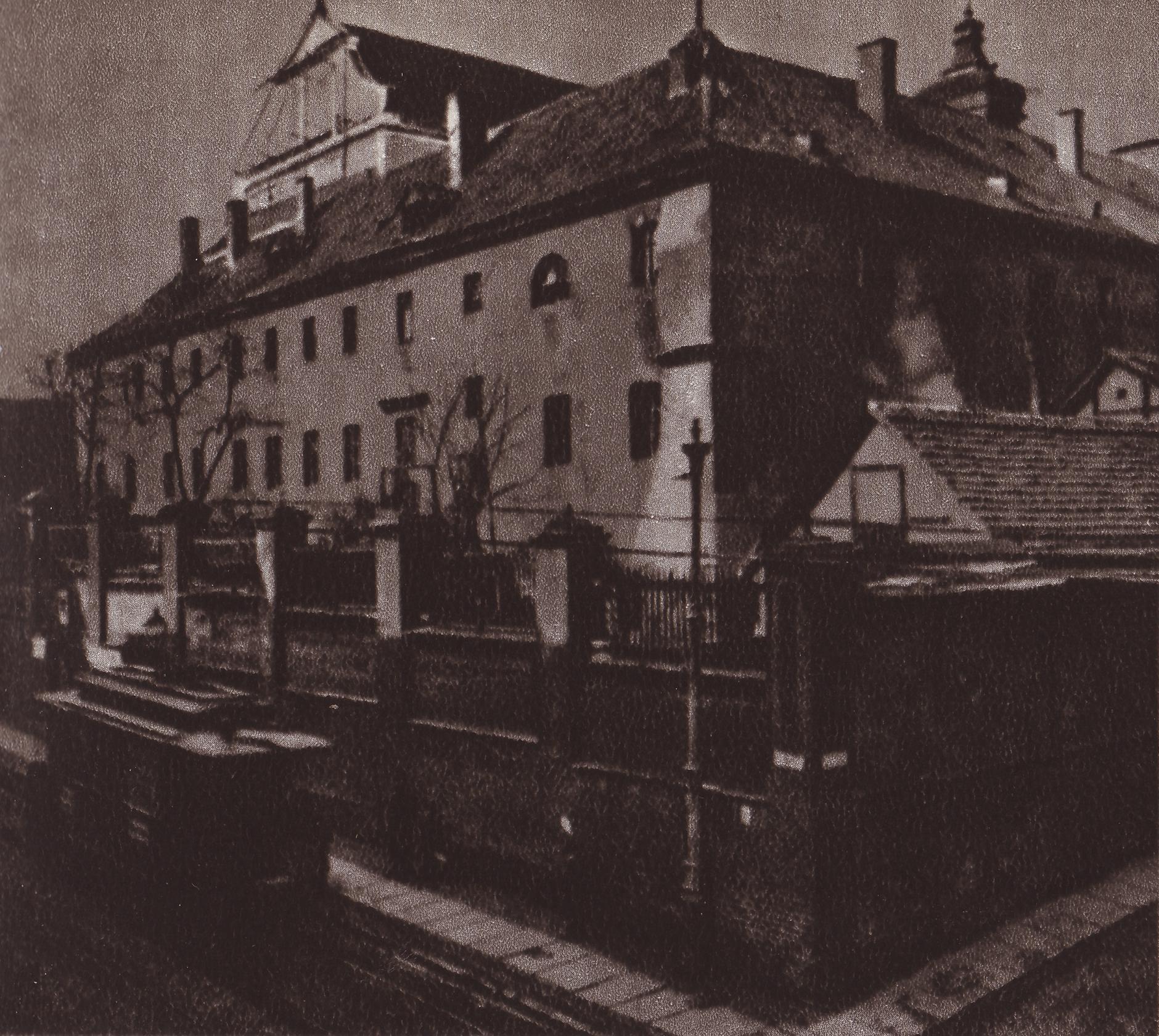 (1899) Ulica Nowa (Paderewskiego) z klasztorem Franciszkanów.