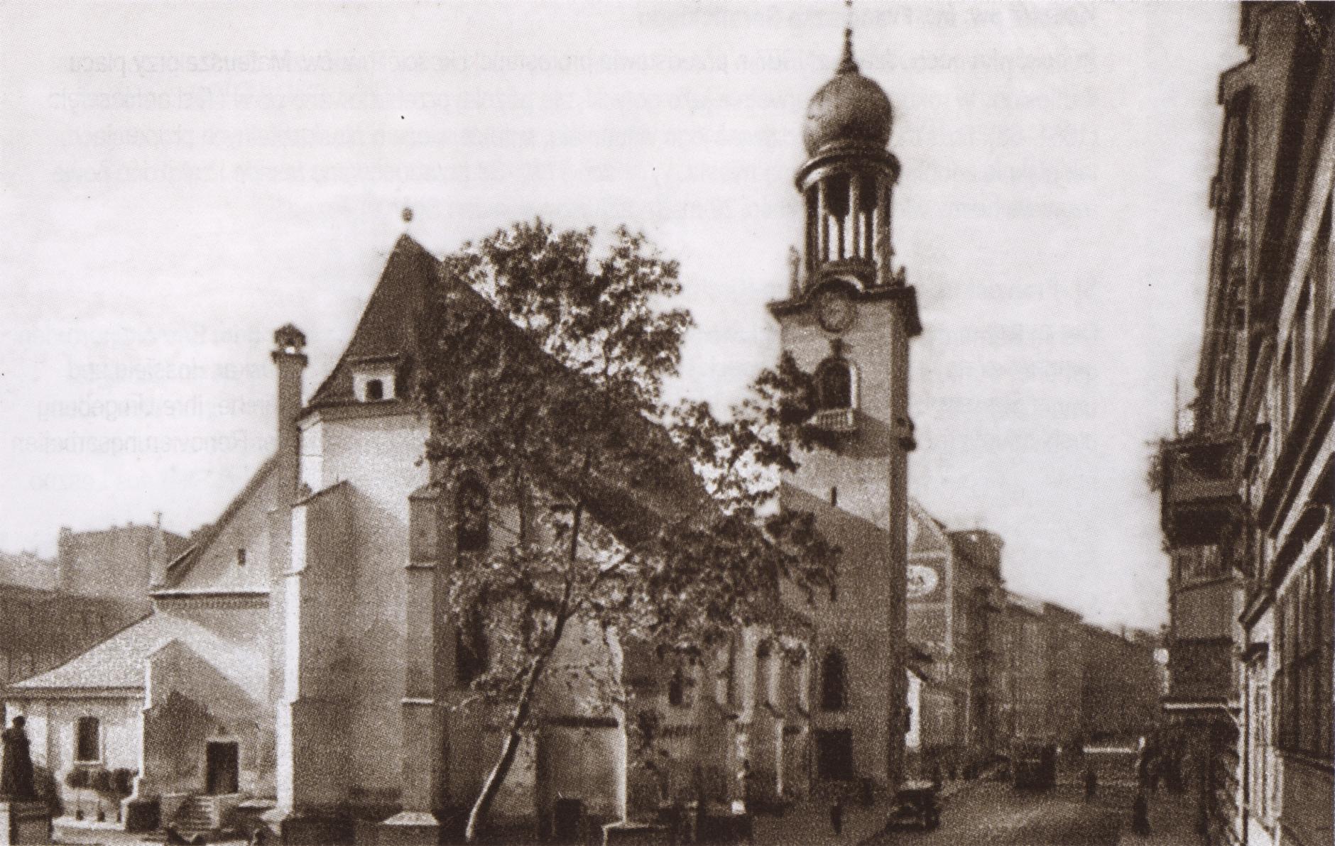 (1919-1939) Kościół św. Marcina i ul. Święty Marcin.