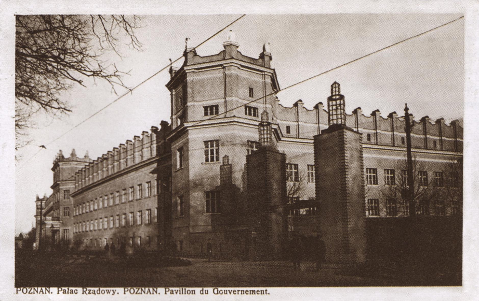 (1929) Pałac Rządowy (ob. Collegium Chemicum UAM).