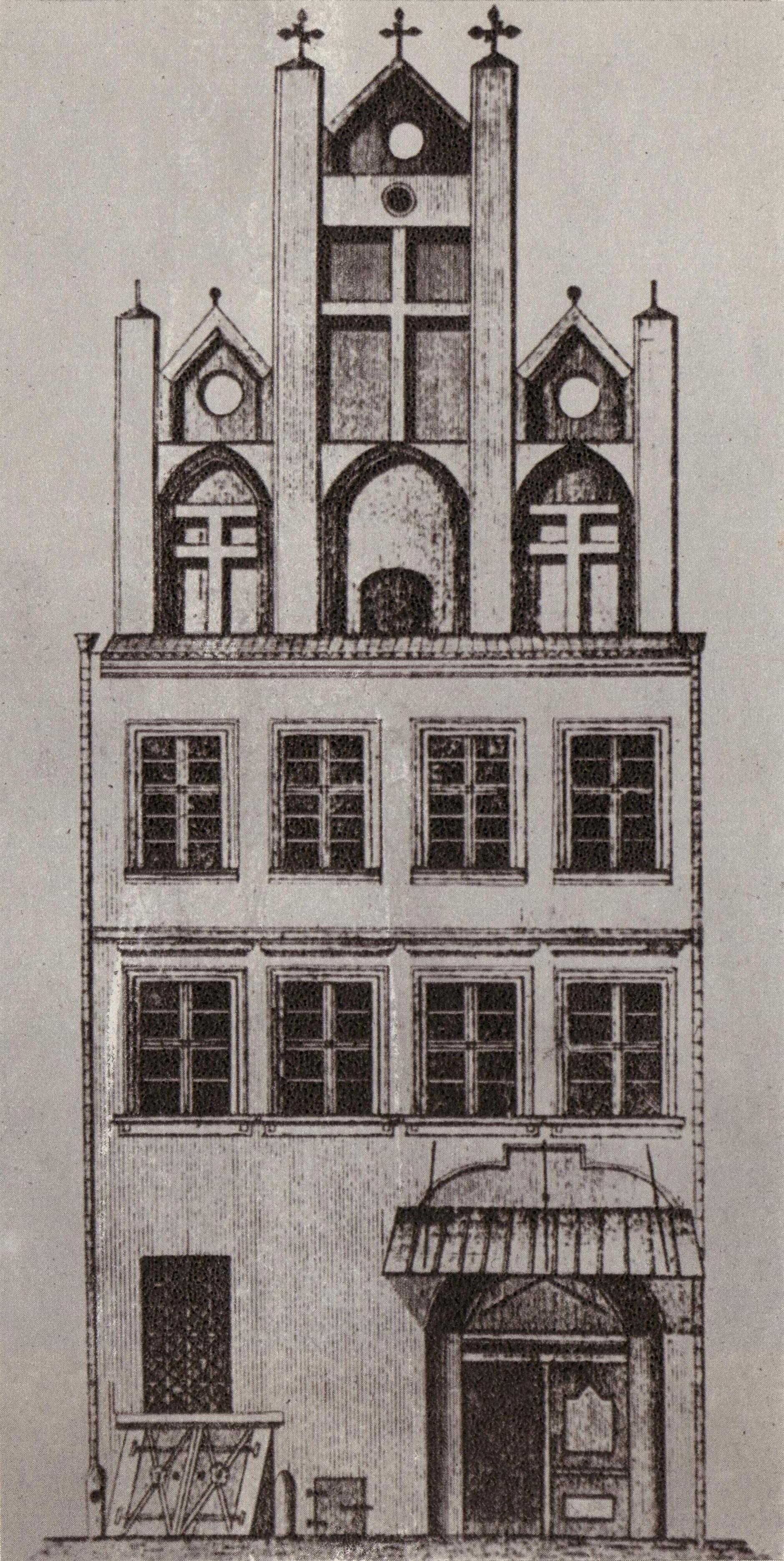 (1833-1843) Kamienica nr 50 w pierzei wschodniej Starego Rynku