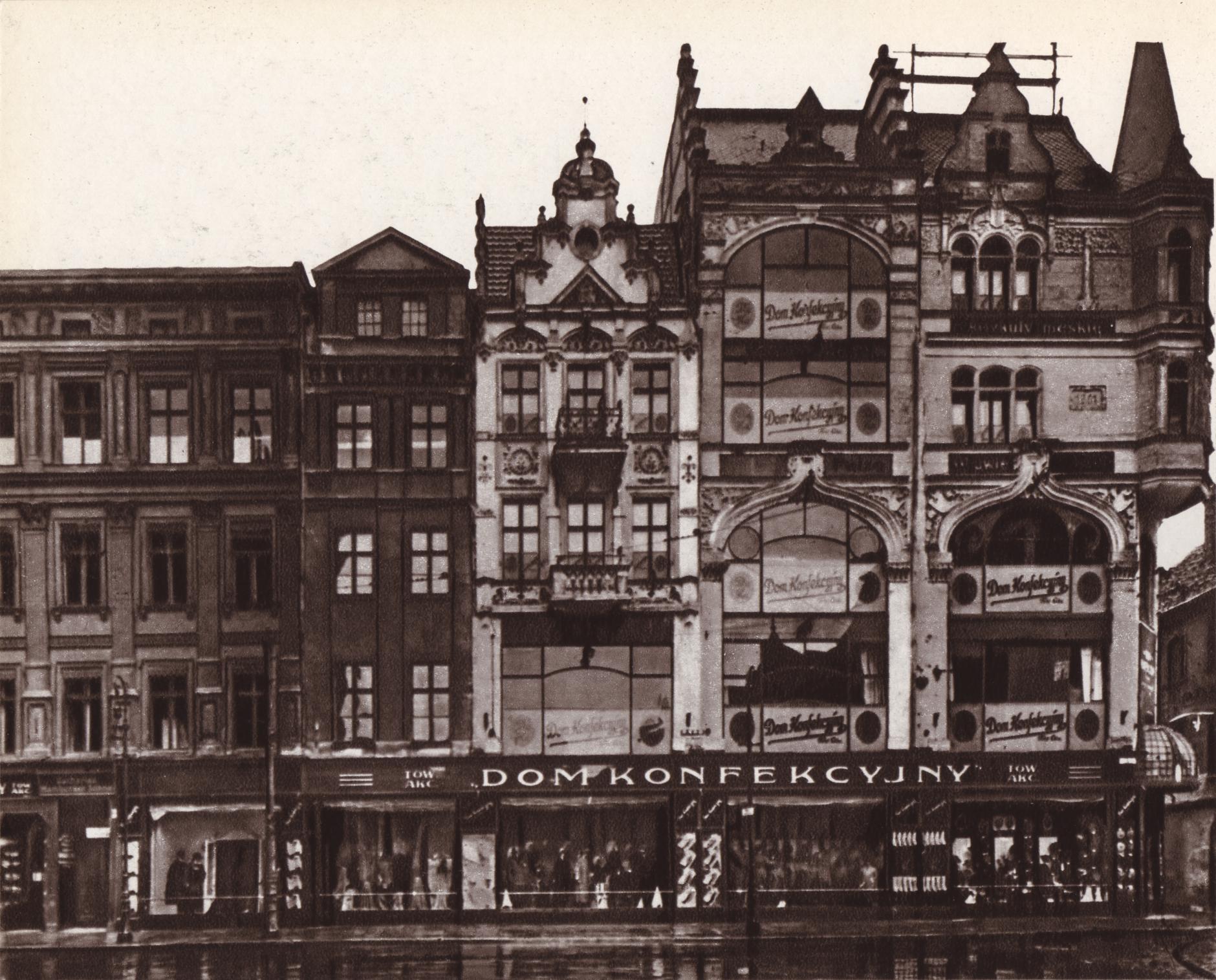 (1925-1935) Stary Rynek. Kamienice nr 95/9 do 100.