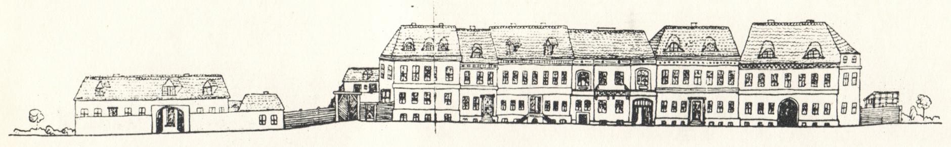 (1830-1840) Zabudowa ul. Podgórnej od północy.