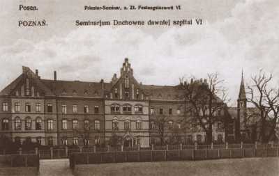 (1914-1918) Arcybiskupie Seminarium Duchowne z kaplicą od strony ul. Wieżowej.