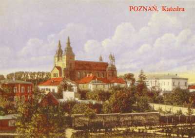 (1901-1910) Katedra i inne zabudowania Ostrowa Tumskiego.
