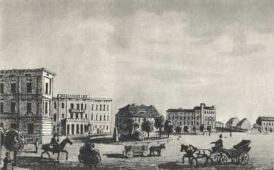(1840-1850) Plac Królewski (Cyryla Ratajskiego).