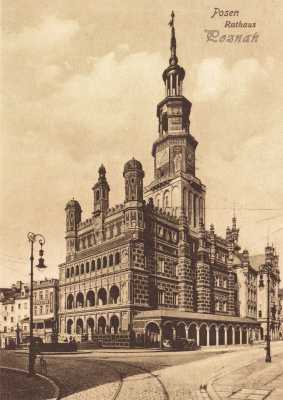 (1895-1905) Ratusz. Widok od ul. Wielkiej.